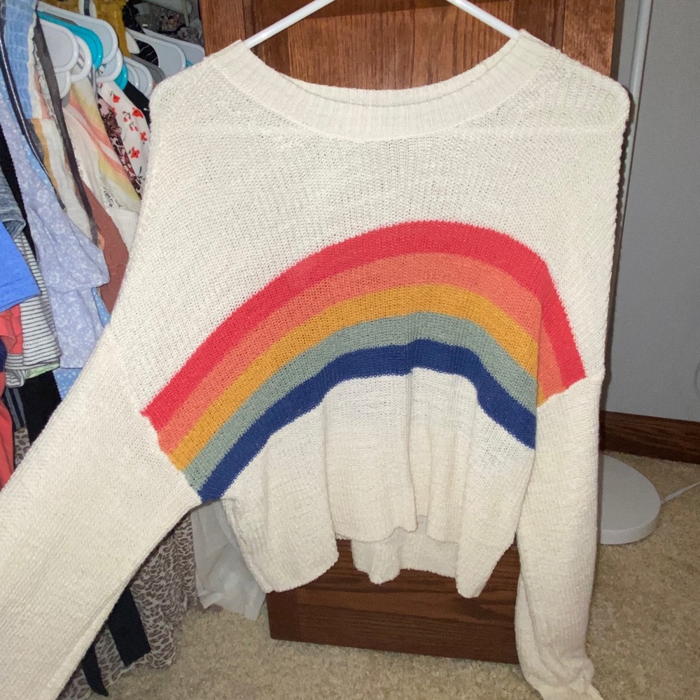 American Eagle Rainbow Sweater